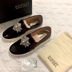 Badgley Mischka Barre Embellished Sneakers